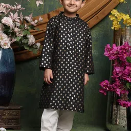 SAKA DESIGNS Boys Ethnic Motifs Printed Regular Kurta with Pyjamas-8
