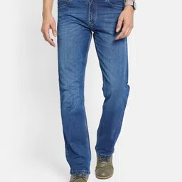 Octave Men Straight Fit Mid-Rise Light Fade Stretchable Jeans-image-80