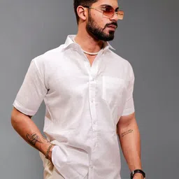 Metronaut Spread Collar Regular Fit Shirt-image-40