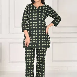 Do Dhaage Women Geometric Printed Cotton Kurta with Trousers-image-16