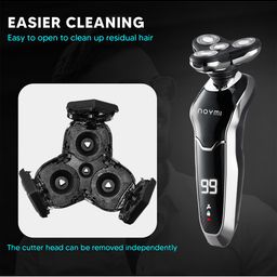 NOYMI Men 179- 4 In 1 Cordless Shaver Pro With Automatic Grinding image 2