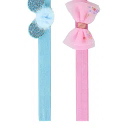 BAESD Girls Pack of 2 Bandana Cotton Bow & Mouse Design Headband-58