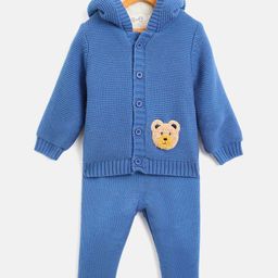 JWAAQ Kids Self Design Hooded Sweater With Jogger-13