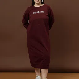Athena Ample T-shirt Midi Dress-image-88