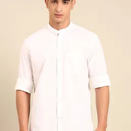 CAVALLO by Linen Club Men Contemporary Slim Fit Opaque Casual Shirt-picture-5