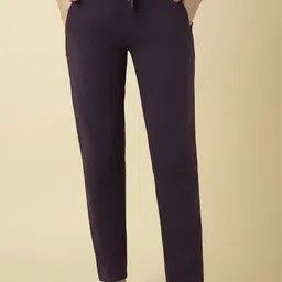 Van Heusen Women Violet Solid Smart Tech+ Easy Stain Release Lounge Pant-picture-39