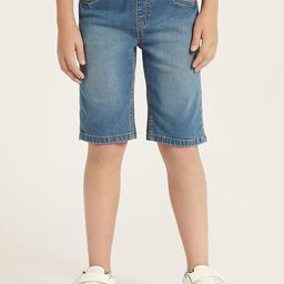 Juniors by Babyshop Boys Regular Fit Mid-Rise Washed Cotton Denim Shorts-35