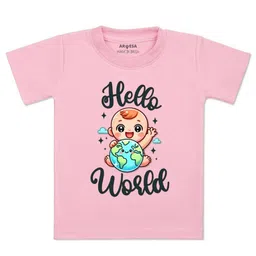 Arvesa Kids Typography Printed Raw Edge T-shirt-image-82
