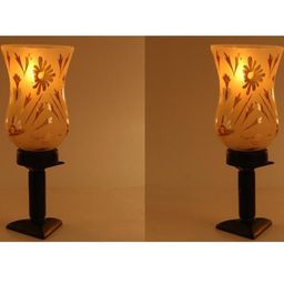 SOMIL White Glass Cylindrical Shaped Table Lamp-image-61