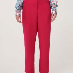 AMSWAN Women Smart Slim Fit High-Rise Trousers-image-96