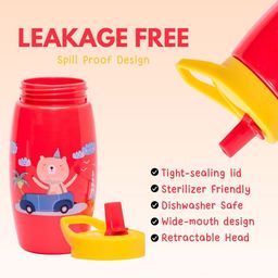 Adore Kids Printed Flip to Sip Sipper with Handle image 2
