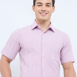 Raymond Men Vertical Striped Formal Shirt-image-85