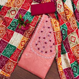 Rangtulika Ethnics Embroidered Unstitched Dress Material-picture-28