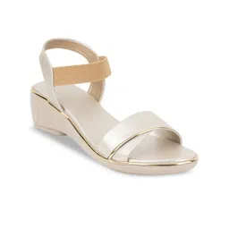 Mast & Harbour Textured Party Wedge Sandals-12