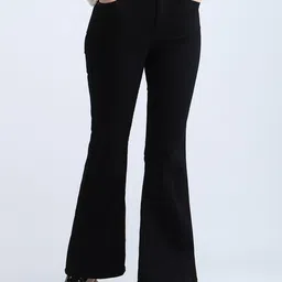 Flying Machine Women Flared High-Rise Stretchable Jeans-image-41