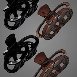 basicare Women Set of 4 Claw Clip-93