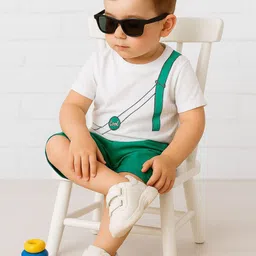 BAESD Unisex Kids Printed T-shirt with Shorts-image-68