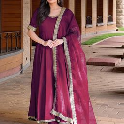 Aaghnya Women Solid Kurta Set-image-83