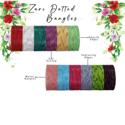NMII Set Of 144 Intricate Textured & Embellished Bangles image 2