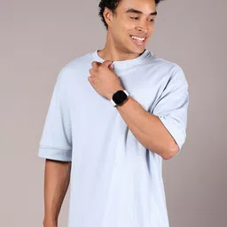 V-Mart Men Solid Round Neck Cotton Relaxed Fit T-shirt-image-78
