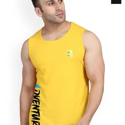 SLOWLORIS Men Pack Of 2 Printed Bio-Wash Combed Cotton Gym Vest-picture-11