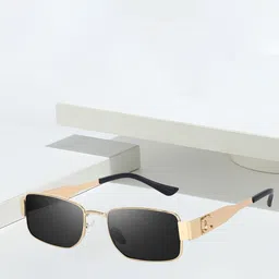 Fashion U Turn Unisex Black Lens Rectangle Sunglasses With UV Protected Lens-22