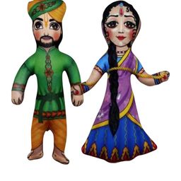 Vrindavanstore.in Set of 2 Microfibre Doll Soft Toys and Dolls-56