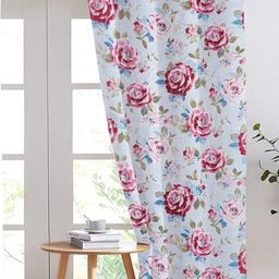 ANA White & Maroon Floral Room Darkening Door Curtain-image-35