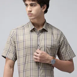 Van Heusen Custom Fit Checked Formal Shirt-picture-20
