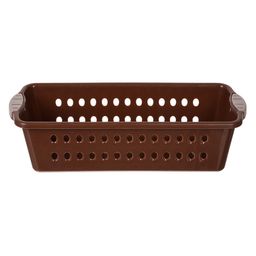 Kuber Industries Peach-Coloured & Brown 2 Pieces Regular Tote Basket Organisers image 3