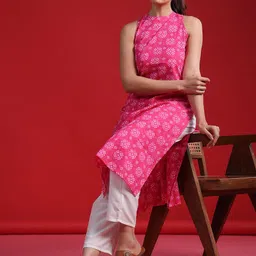 Indo Era Women Yoke Design Kurta-image-34