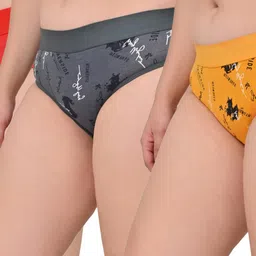 FiveFlag Mid-Rise Cotton Blend Briefs-image-26