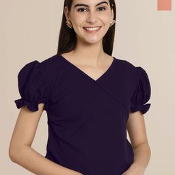 Tromko Puff Sleeve Top-image-75
