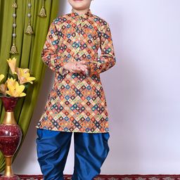 NFC CREATION Boys Embroidered Regular Sequinned Kurta with Patiala-71
