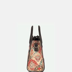 ZOUK Floral Printed Structured Jute Sling Bag image 3