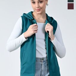 BAESD Women Fleece Lightweight Open Front Jacket with Embroidered-picture-8