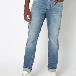 GAP Men Lightly Washed Light Fade Stretchable Boomerang Jeans-image-29