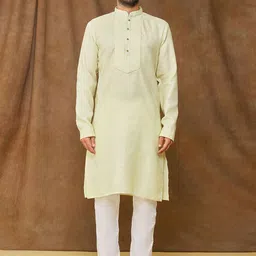 Samyukta Singhania Men Regular Kurta with Pyjamas-image-50