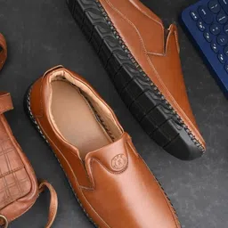 FUNNY FIRE Men Slip On Loafers-picture-33