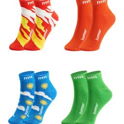 bummer Unisex Ankle Length Socks Odour-Free & Breathable Pack of 4-33