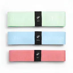Domyos By Decathlon Set Of 3 Textured Fabric Glute Resistance Bands-23