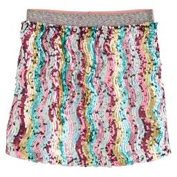 NEXT Girls Flip Sequins Embellished Striped Mini Skirt-picture-39