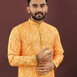 NIKATT Men Thread Work Mandarin Collar Kurta-picture-40