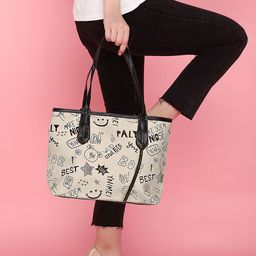 LULU & SKY Women Typography Printed Tote Bag-picture-21