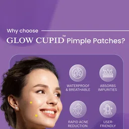 GLOW CUPID Acne Patches With Tea Tree Oil & Calendula - 24 Patches image 2