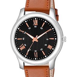 Gopal Shopcart Men Leather Straps Analogue Watch 1017 BLK1016 Beige Chikani L-image-79
