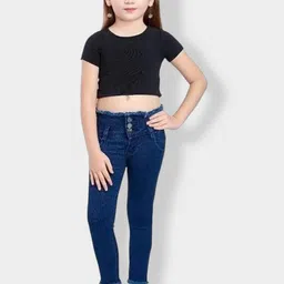 Iconic me Girls Blue Jeans-image-76