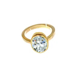 GenZcomplex Gold-Plated Brass Zircon Finger Ring-64