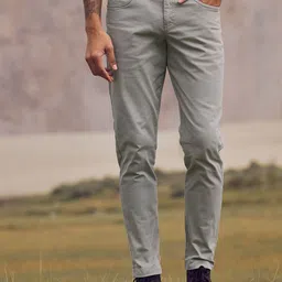 Andamen Men Ultra Easy Wash Chinos Trousers-image-72