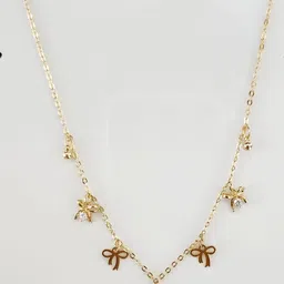 Piu Jewels Gold-Plated Artificial Stones and Beads Chain-image-79